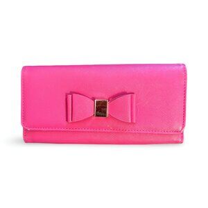 Luxury Wallet Accordion Pink Leather